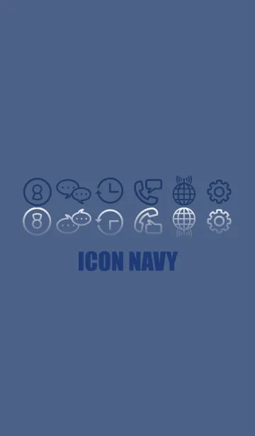 [LINE着せ替え] ICON NAVYの画像1
