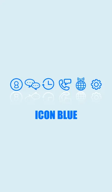 [LINE着せ替え] ICON BLUEの画像1