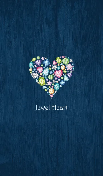 [LINE着せ替え] Jewel Heart -Navy-の画像1