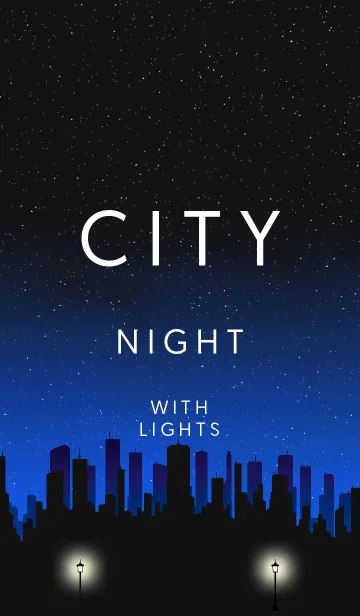 [LINE着せ替え] CITY THEME AT NIGHT WITH LIGHTSの画像1