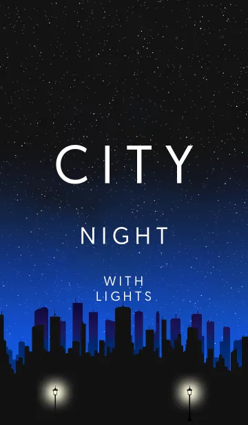 CITY THEME AT NIGHT WITH LIGHTSの着せ替えメイン画像