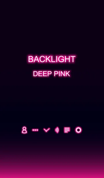 [LINE着せ替え] Backlight Deep Pinkの画像1