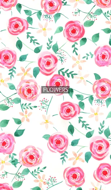 [LINE着せ替え] water color flowers_159の画像1