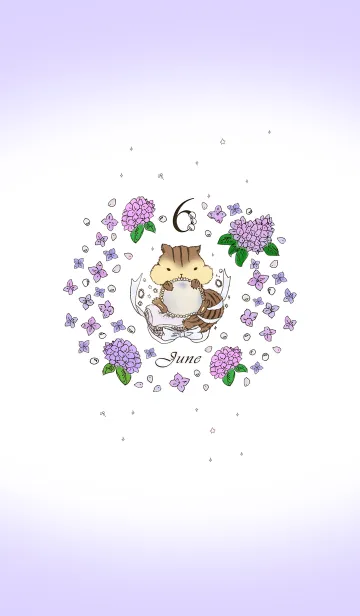 [LINE着せ替え] 誕生石カラーのおまもりきせかえ『6月』の画像1