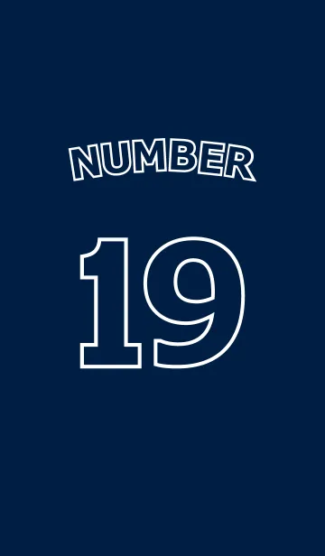 [LINE着せ替え] Number 19の画像1