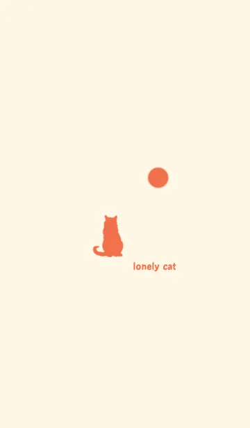 [LINE着せ替え] lonely orange catの画像1