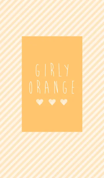 [LINE着せ替え] GIRLY ORANGEの画像1