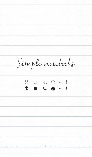 [LINE着せ替え] simple notebooksの画像1