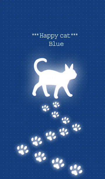 [LINE着せ替え] ***Happy cat*** Blueの画像1