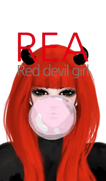 [LINE着せ替え] Rea！Red devil girlの画像1