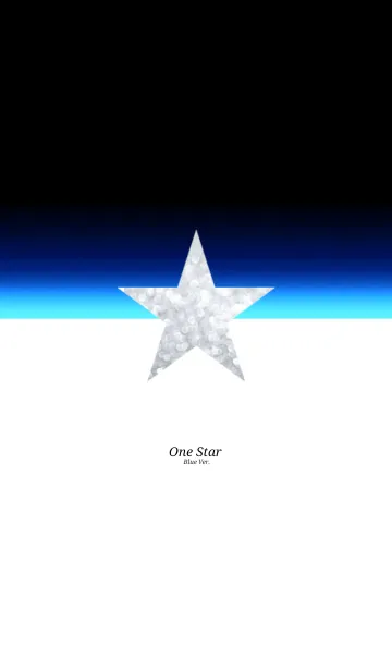 [LINE着せ替え] ☆One Star★ Blue Ver.の画像1