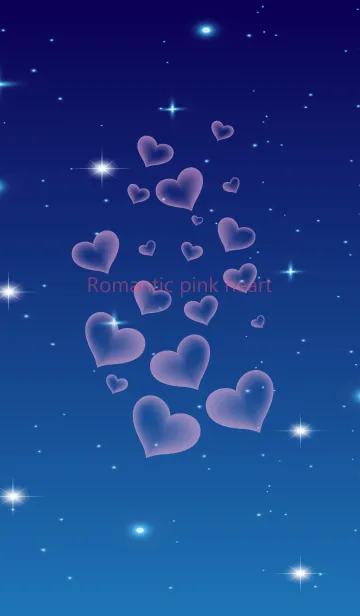 [LINE着せ替え] Romantic pink heart.の画像1