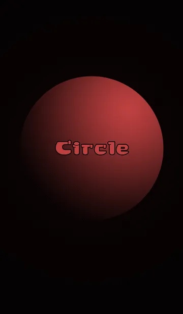 [LINE着せ替え] Circle[red]の画像1