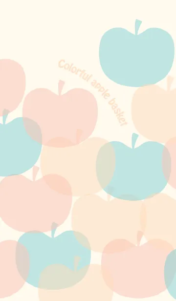 [LINE着せ替え] Colorful apple basketの画像1