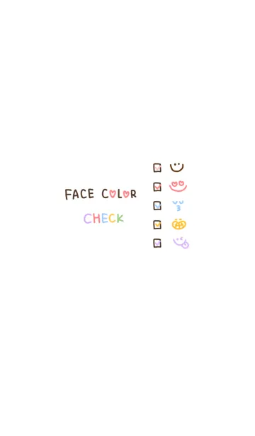 [LINE着せ替え] face color checkの画像1