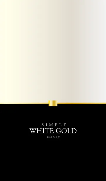 [LINE着せ替え] SIMPLE WHITE GOLDの画像1