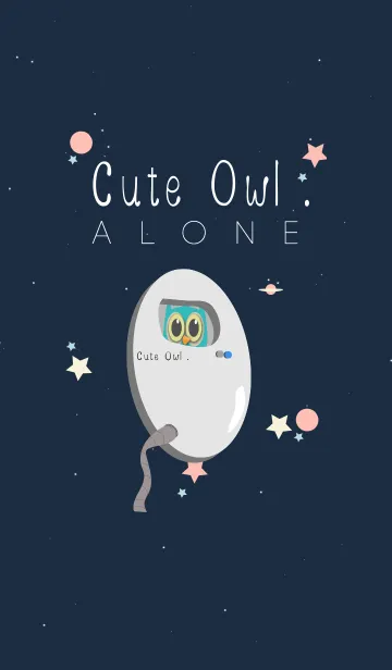 [LINE着せ替え] Cute Owl. Aloneの画像1