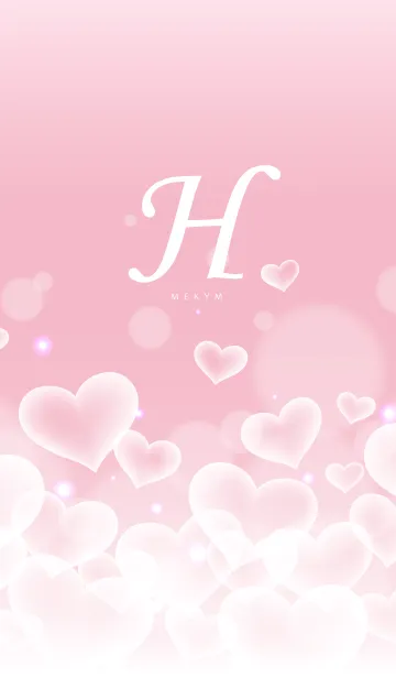 [LINE着せ替え] Initial -H- Heart cloudの画像1