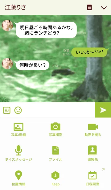 [LINE着せ替え] 森の小さな世界の画像4