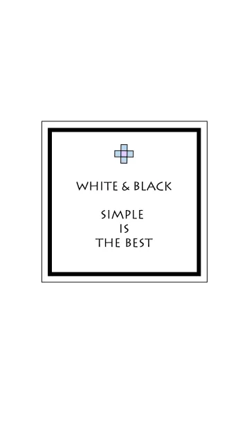 [LINE着せ替え] White ＆ Black -Simple is the best-の画像1