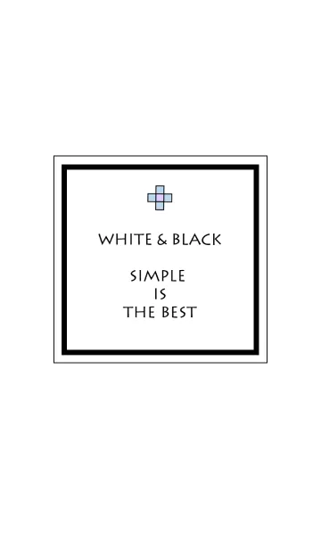 White ＆ Black -Simple is the best-の着せ替えメイン画像