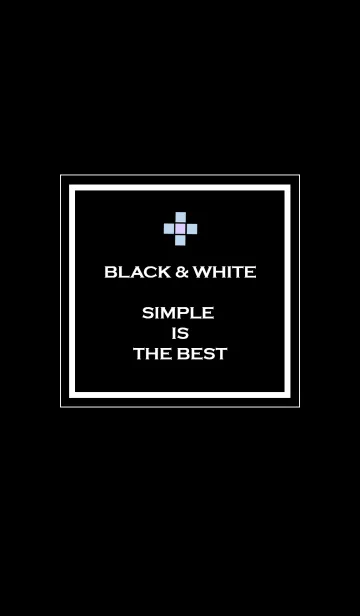 [LINE着せ替え] Black ＆ White -Simple is the best-の画像1