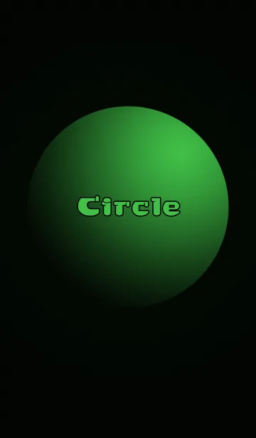 [LINE着せ替え] Circle[green]の画像1