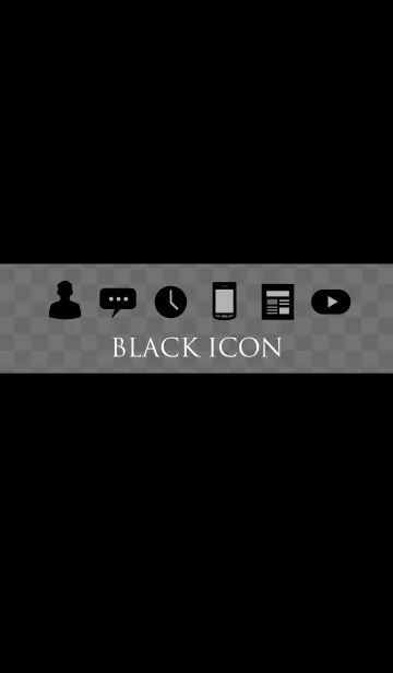 [LINE着せ替え] BLACK ICONの画像1
