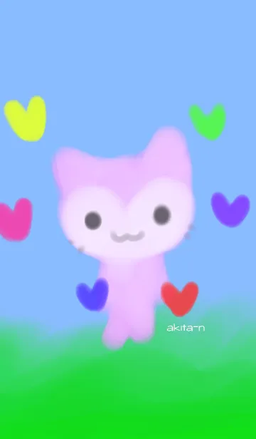 ハート♡キャットの着せ替えメイン画像