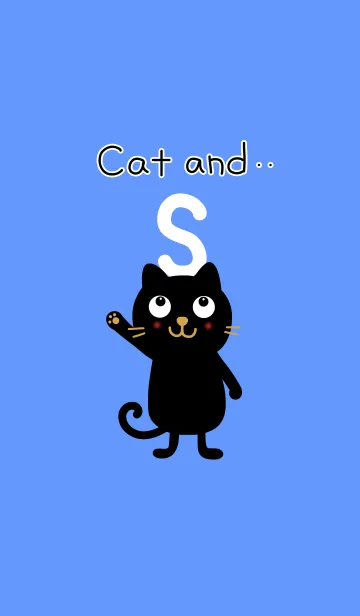[LINE着せ替え] 黒ネコとSの画像1