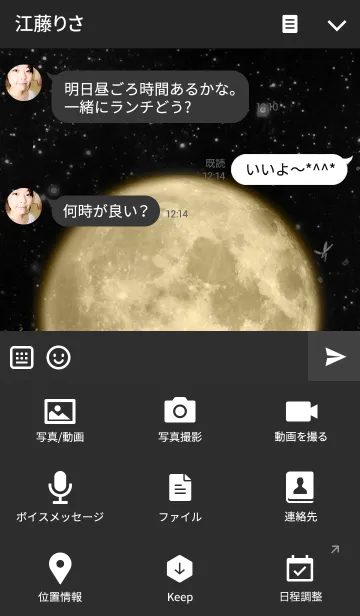 [LINE着せ替え] moonlight_03_rabbitの画像4