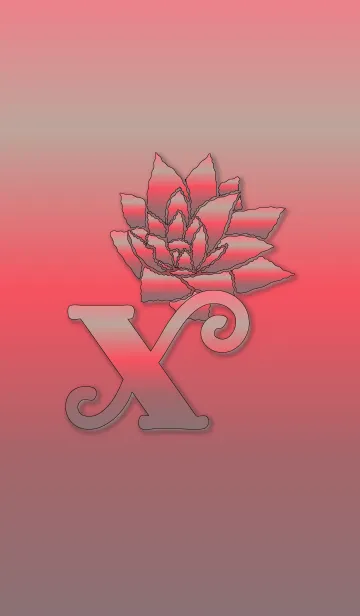～フラワー イニシャル X～の着せ替えメイン画像