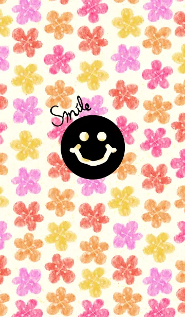 [LINE着せ替え] にこちゃん3-お花畑-の画像1