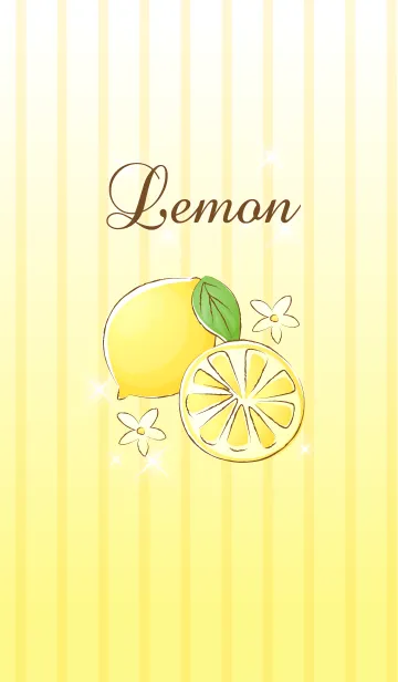 [LINE着せ替え] レモン柄♪の着せ替えの画像1
