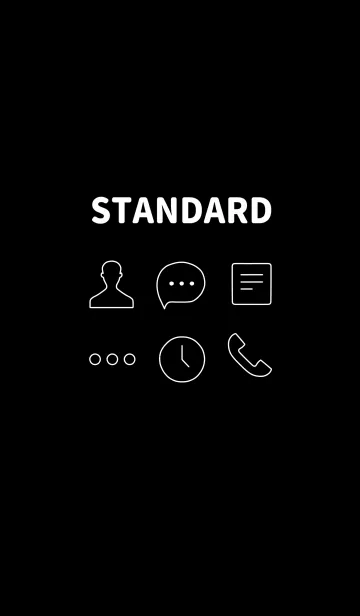 STANDARD - BLACKのLINE着せ替え