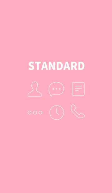 [LINE着せ替え] STANDARD - PINKの画像1