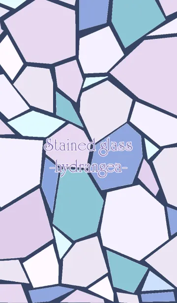 [LINE着せ替え] Stained glass -hydrangea-の画像1
