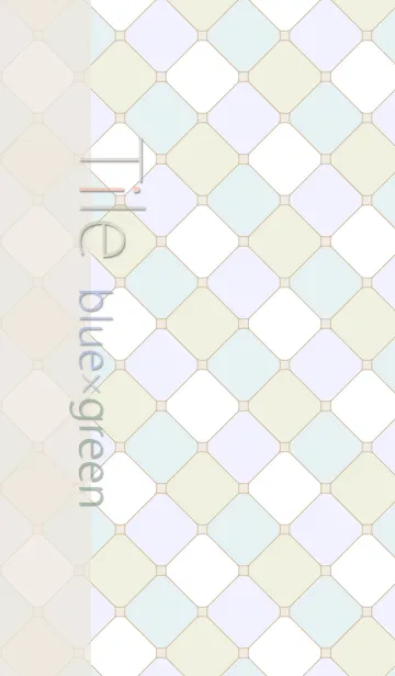 [LINE着せ替え] Tile blue by greenの画像1
