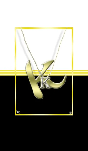 [LINE着せ替え] ネックレス Kの画像1