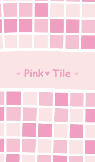 [LINE着せ替え] ピンクのタイルの画像1