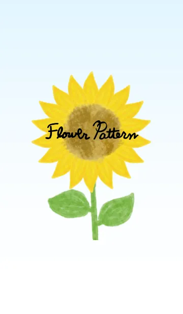 [LINE着せ替え] ひまわり-水彩画-の画像1