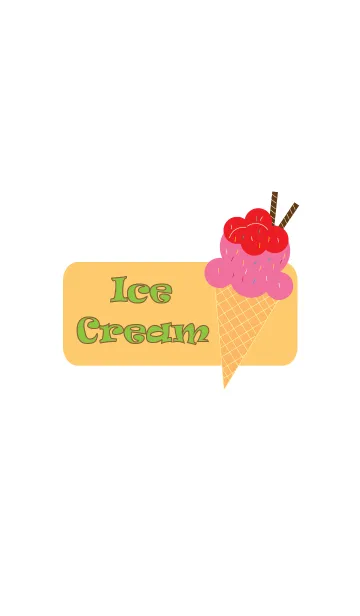 [LINE着せ替え] Ice-cream theme v.3の画像1