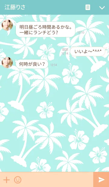 [LINE着せ替え] Hawaii mintの画像3