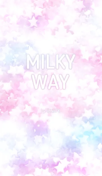 [LINE着せ替え] Milky Way / No.001 / Pink Blueの画像1