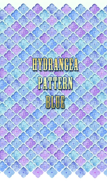 [LINE着せ替え] HYDRANGEA PATTERN 青紫陽花の画像1