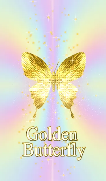 [LINE着せ替え] キラキラ♪黄金の蝶#4の画像1
