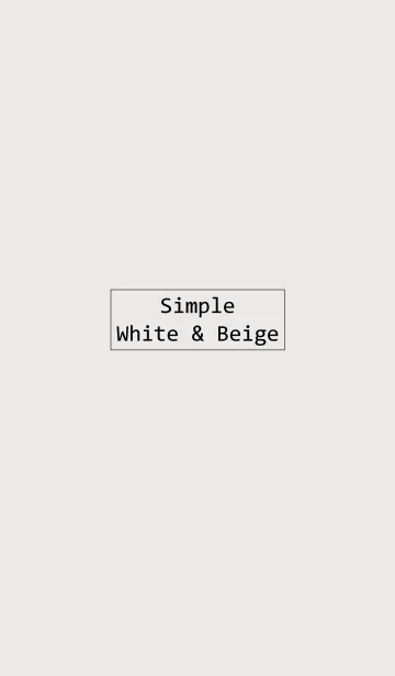 [LINE着せ替え] Simple white ＆ beige.の画像1