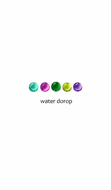[LINE着せ替え] Colorful waterdrop buttonの画像1