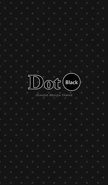 [LINE着せ替え] Dot " Black "の画像1