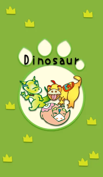 仲良し恐竜の着せ替えメイン画像